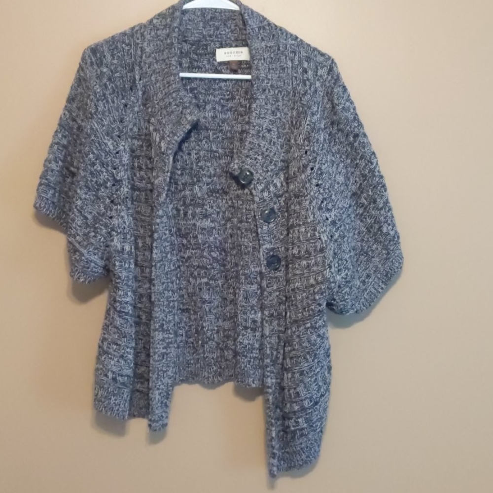 Short Sleeve Sweater Cardigan